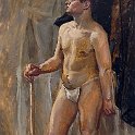 Naked man 1934 oil on canvas 115x70